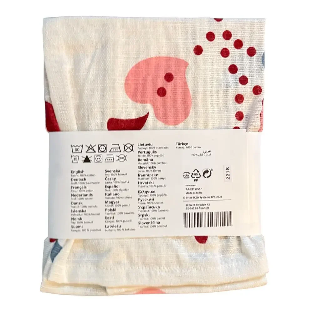 IKEA INAMARIA Floral Pattern Dish Towel 18